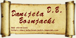 Danijela Bošnjački vizit kartica
